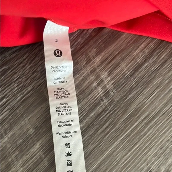 Lululemon Red Performance Leggings New with tag - Picture 8 of 8